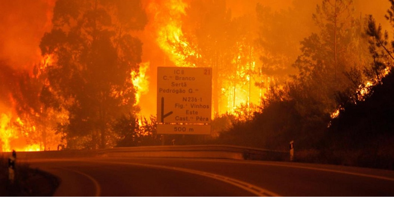 Il fuoco semina morte in Portogallo